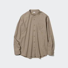 Load image into Gallery viewer, Uniqlo Soft Twill Stand Collar Long Sleeve Shirt
