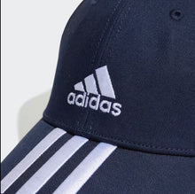 Load image into Gallery viewer, Adidas BASEBALL 3-STRIPES TWILL CAP Blue
