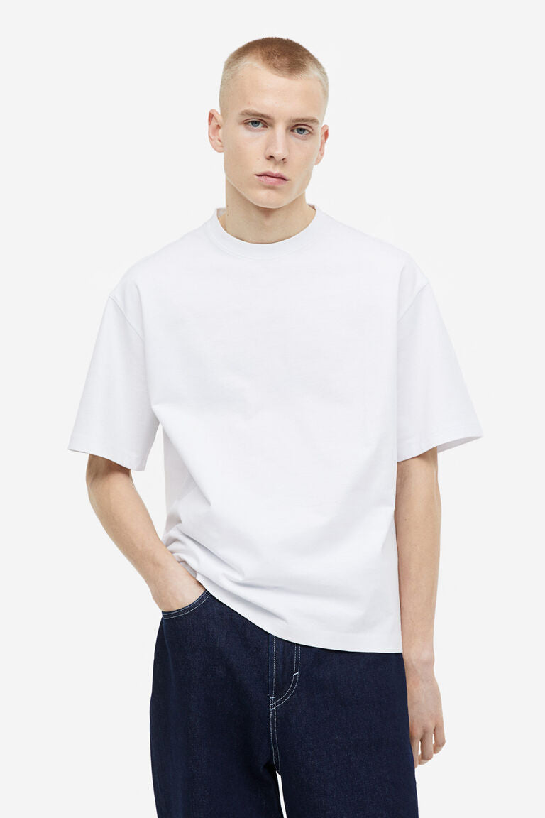 H&M Relaxed Fit T Shirt White