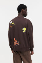 Load image into Gallery viewer, H&amp;M Relaxed Fit Sweatshirt Dark brown/The Simpsons
