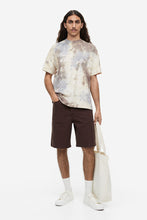 Load image into Gallery viewer, H&amp;M Relaxed Fit Patterned Cotton T-shirt Beige/Tie-dye
