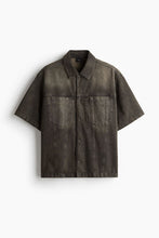 Load image into Gallery viewer, H&amp;M Loose Fit Short-sleeved denim shirt
