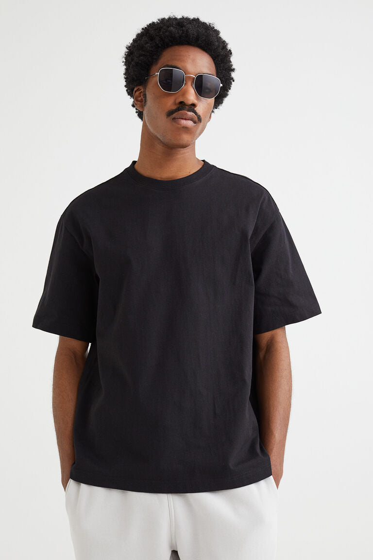 H&M Relaxed Fit T Shirt Black