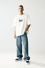 Load image into Gallery viewer, H&amp;M Oversized Fit Printed T-shirt White/Car
