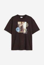 Load image into Gallery viewer, H&amp;M Loose Fit T Shirt Dark brown/Forest
