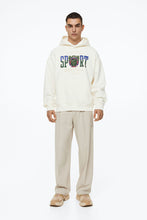Load image into Gallery viewer, H&amp;M Oversized Fit Hoodie Cream/Sport
