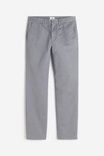 Load image into Gallery viewer, H&amp;M Slim Fit Cotton chinos Grey
