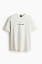 Load image into Gallery viewer, H&amp;M Loose Fit Printed T-shirt White/The Soul&#39;s Garden
