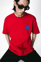 Load image into Gallery viewer, H&amp;M Loose Fit Printed T-shirt Red/Thank You
