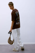 Load image into Gallery viewer, H&amp;M Loose Fit Printed T-shirt Brown/Celebrate Diversity
