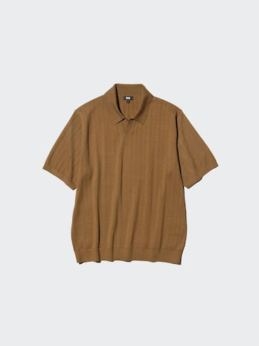 Uniqlo Washable Knitted Skipper Polo Sweater | Short Sleeve