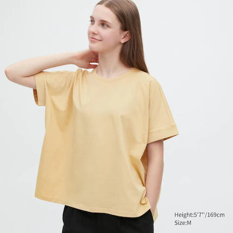 Uniqlo Cotton Oversized Short Sleeve T-Shirt