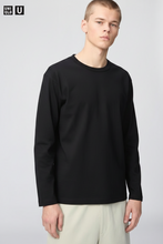 Load image into Gallery viewer, Uniqlo Washed Jersey Long Sleeve Crew Neck T-Shirt
