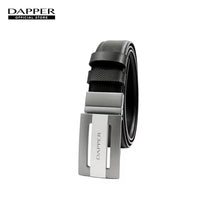 Load image into Gallery viewer, DAPPER Diagonal Reversible Plaque Buckle Belt
