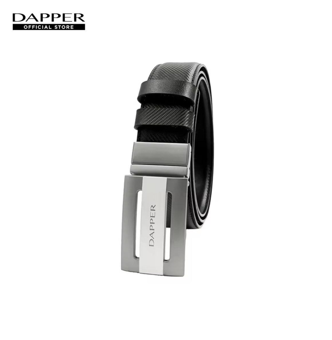 DAPPER Diagonal Reversible Plaque Buckle Belt