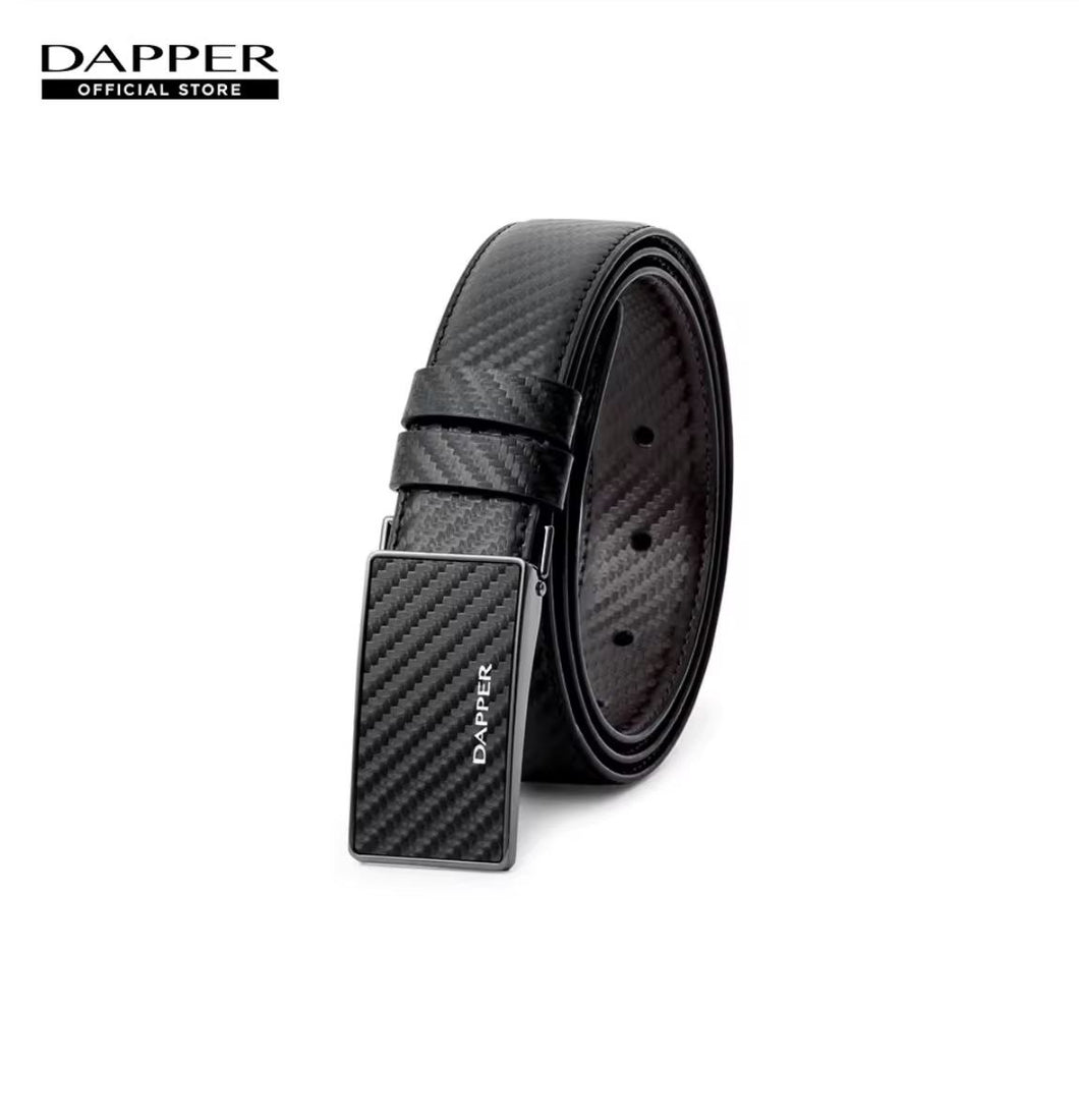 DAPPER Carbon Fiber Inlay Plaque Buckle Belt