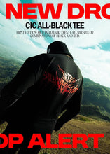 Load image into Gallery viewer, I WISH YOU WERE HERE CIC ALL BLACK TEE

