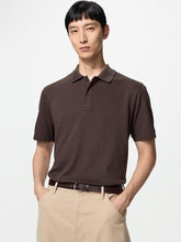 Load image into Gallery viewer, Uniqlo AIRism Cotton Pique Polo Shirt
