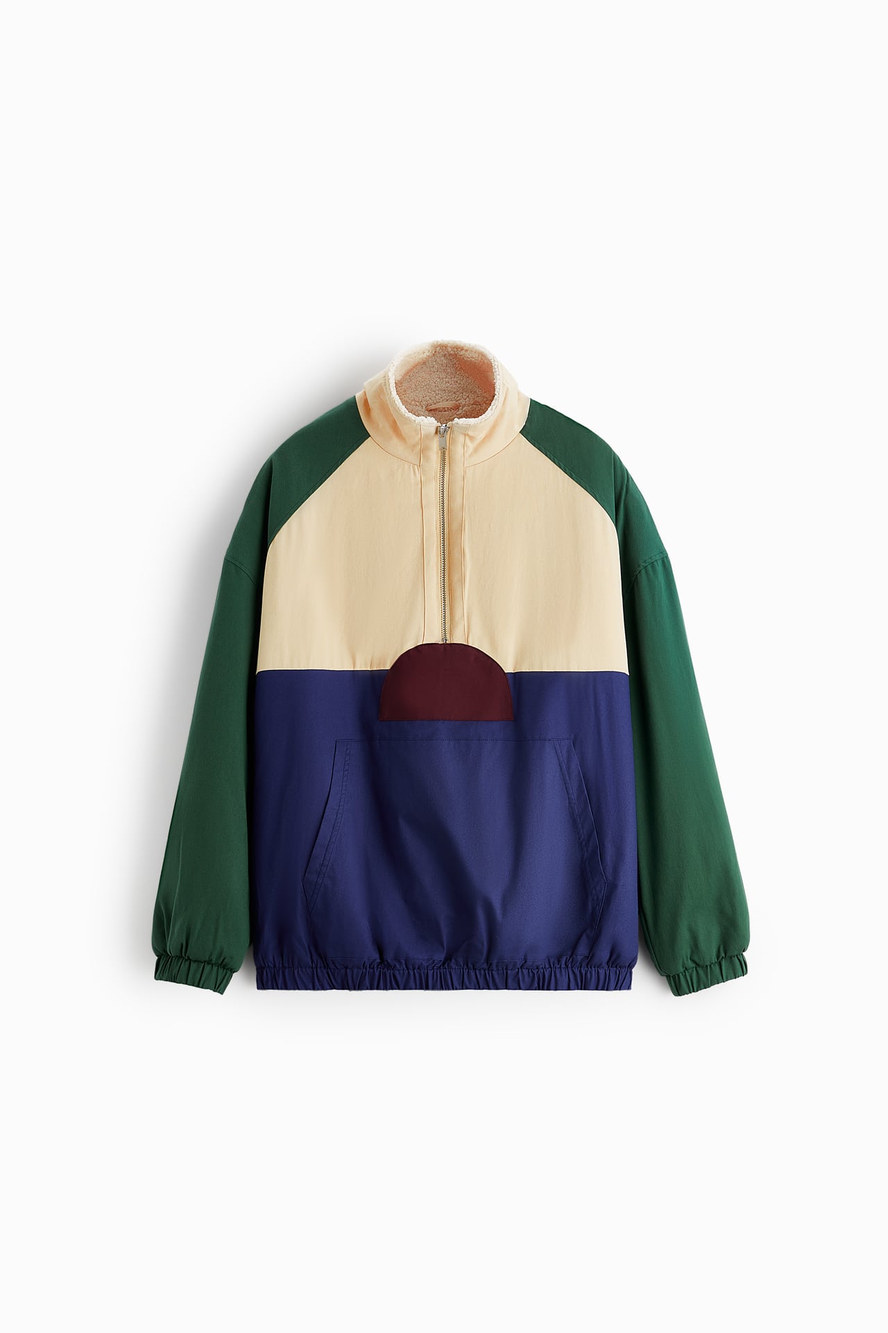 Zara Color Block Jacket Green Prisma Clothing Brands