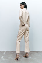 Load image into Gallery viewer, Zara Denim Jumpsuit with Golden Buttons
