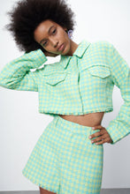Load image into Gallery viewer, Zara Cropped Gingham Jacket &amp; Shorts
