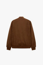 Load image into Gallery viewer, Zara Faux Suede Bomber Jacket Brown
