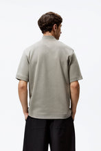 Load image into Gallery viewer, Zara Zip High Neck T Shirt Khaki
