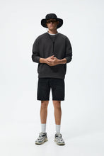 Load image into Gallery viewer, Zara Coloured Denim Bermuda Shorts Black
