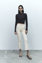 Load image into Gallery viewer, Zara Mini Flare Pants ECRU
