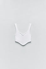 Load image into Gallery viewer, Zara Seamless Corset Top White
