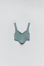 Load image into Gallery viewer, Zara Seamless Corset Top Blue Grey
