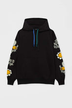 Load image into Gallery viewer, Pull&amp;Bear Black Graphic Text Hoodie
