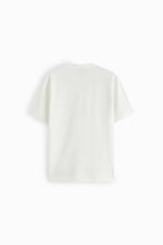 Load image into Gallery viewer, Zara Textured Weave Polo Shirt Oyster White
