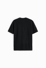 Load image into Gallery viewer, Zara Textured Weave Polo Shirt Black
