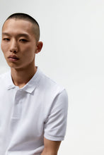 Load image into Gallery viewer, Zara Textured Pique Polo Shirt White
