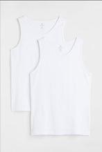Load image into Gallery viewer, H&amp;M Vest Top Regular Fit White ( an )
