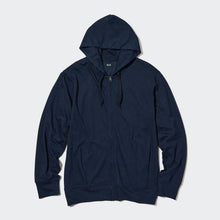 Load image into Gallery viewer, Uniqlo AIRism UV Protection Full-Zip Long Sleeve Hoodie Dark Blue
