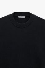 Load image into Gallery viewer, Zara Rib Neck Short Sleeve T Shirt Black
