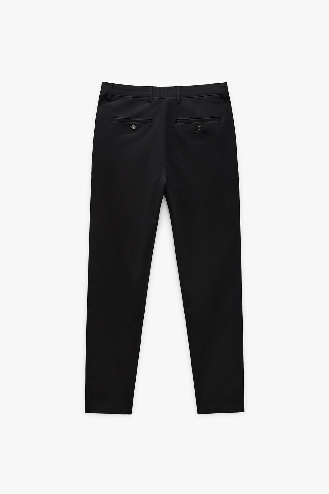 Zara Comfort Fit Chino Trousers Black