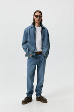 Load image into Gallery viewer, Zara Slim Fit Loose Jeans Mid Blue
