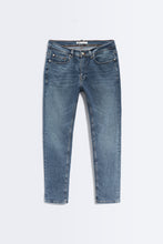 Load image into Gallery viewer, Zara Basic Slim Fit Jeans Mid Blue
