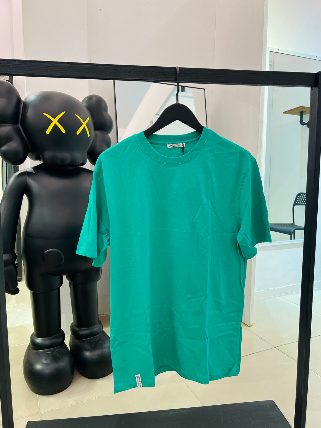 Zara Basic Coloured T Shirt Green